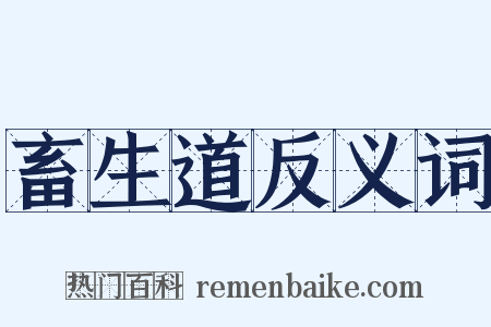 畜生道反义词是什么意思的图片